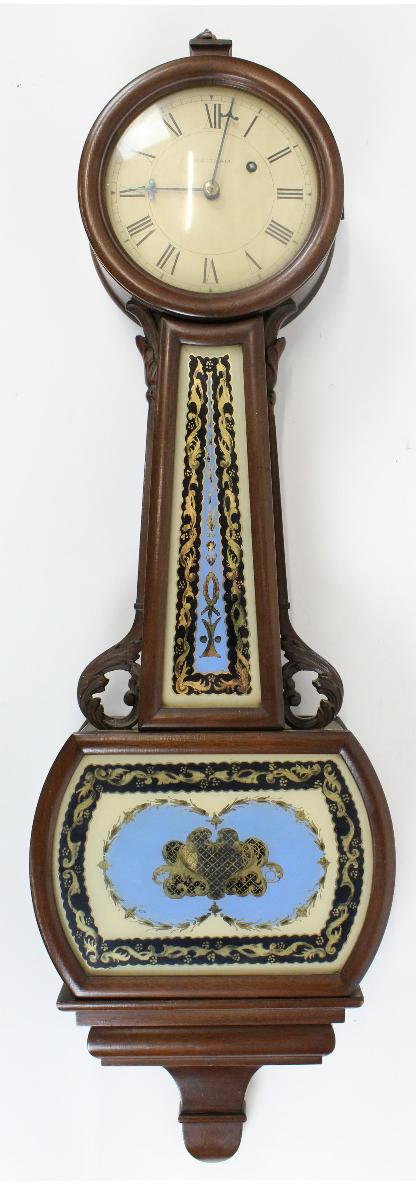 Waltham 20th c Banjo Clock (1 of 5)