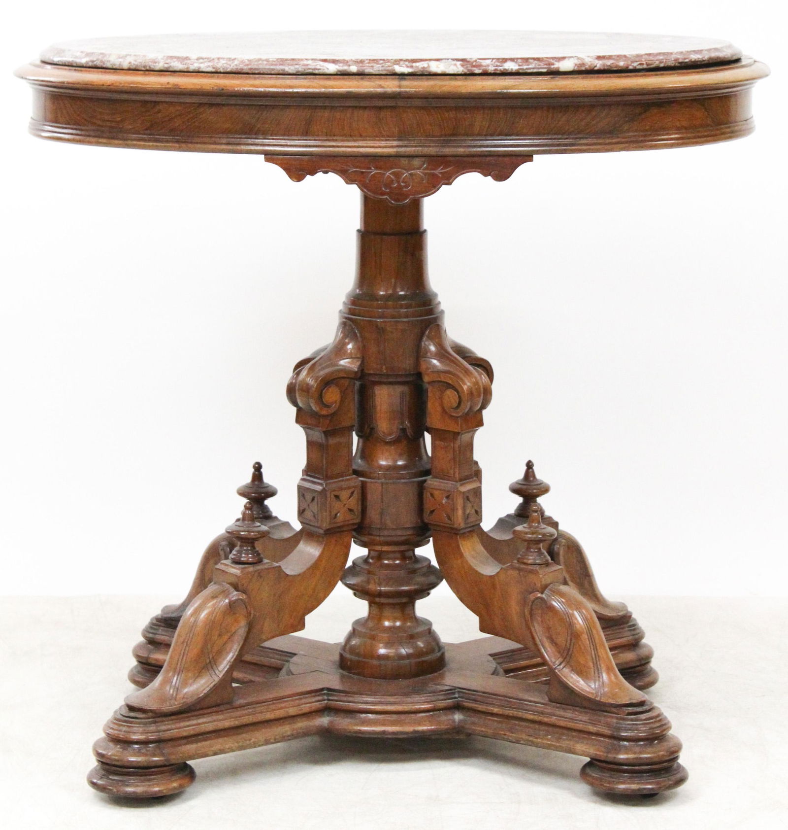 19th c Marble top Parlor Table (1 of 5)