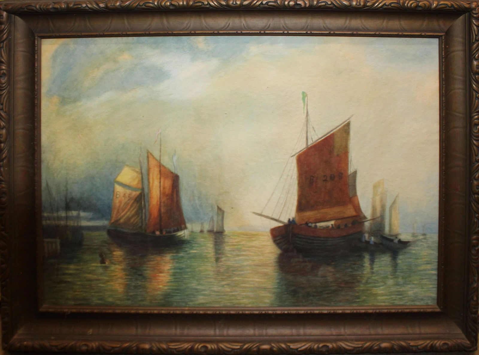 Victor F Boner (French 1871-1951) Venitian Ships (1 of 5)