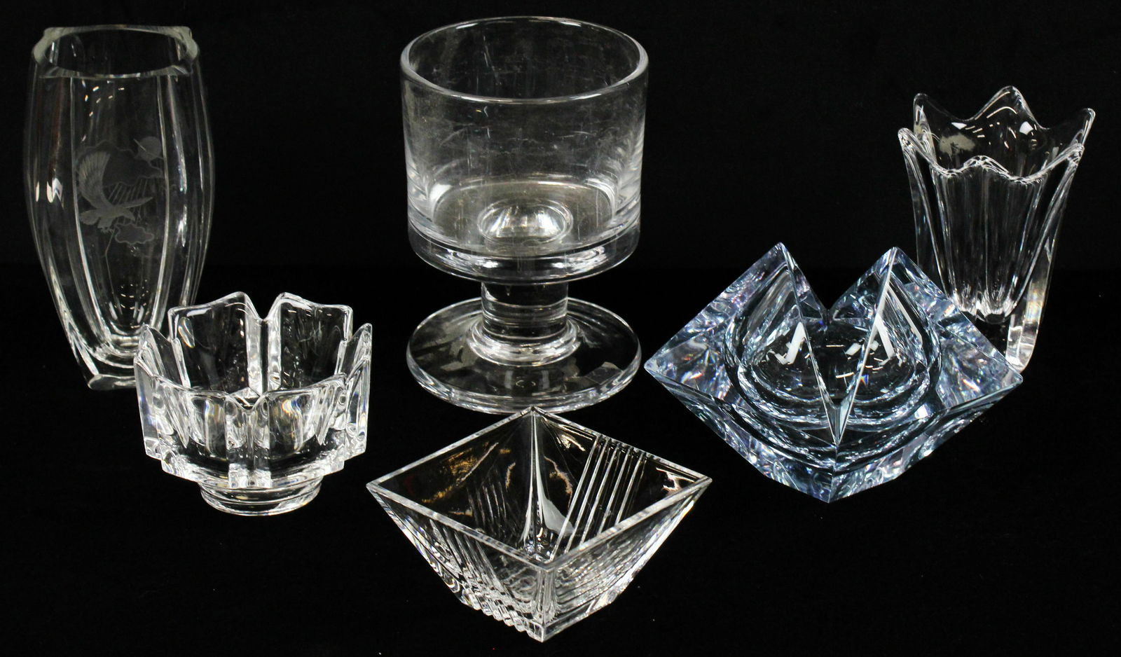 6 pcs. Assorted Crystal Art Glass incl. Orrefors (1 of 4)