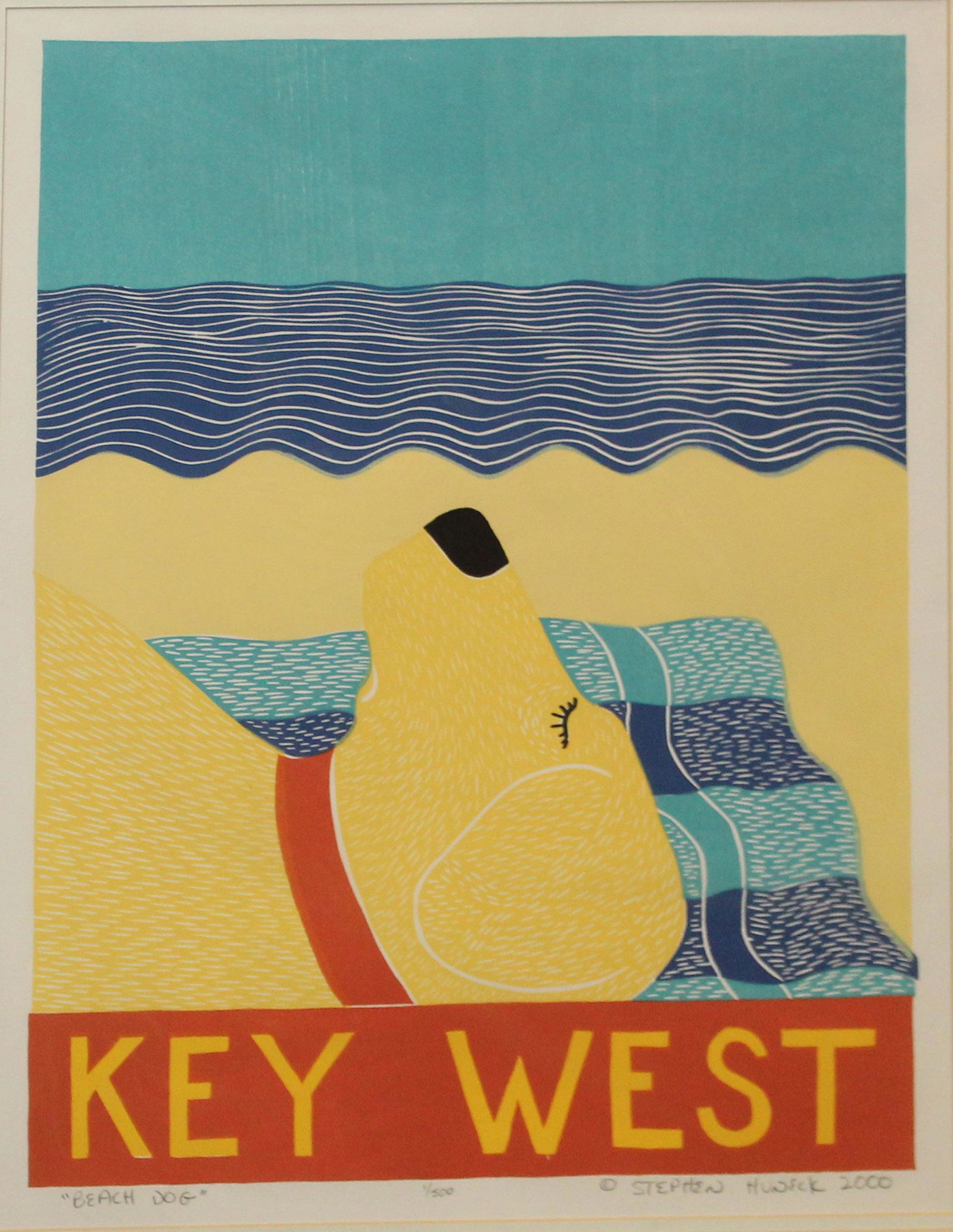 Stephen Huneck (VT 1948-2010) Beach Dog (1 of 2)