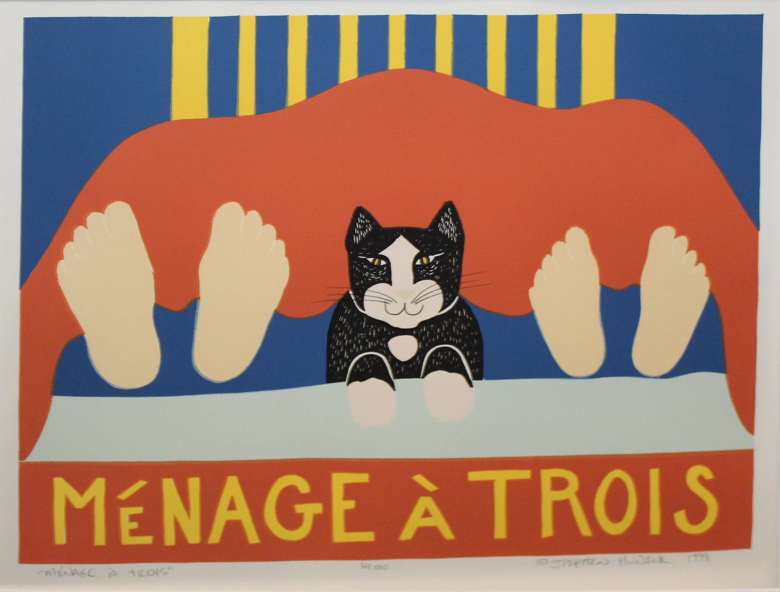 Stephen Huneck (VT 1948-2010) Menage A Trois (1 of 2)