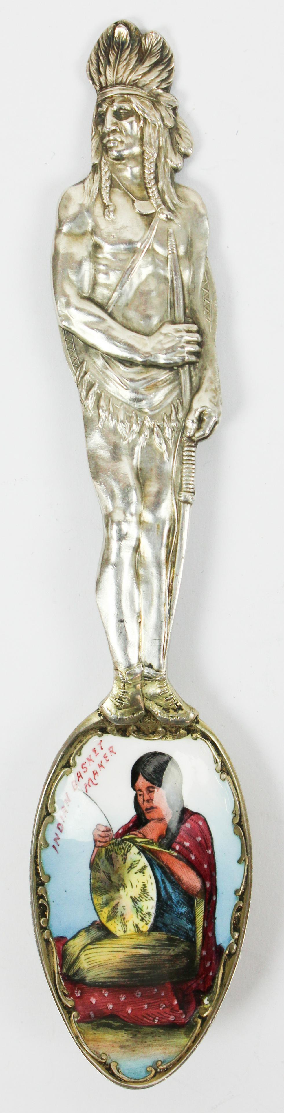 Fine Native American Sterling Figural Spoon (1 of 3)