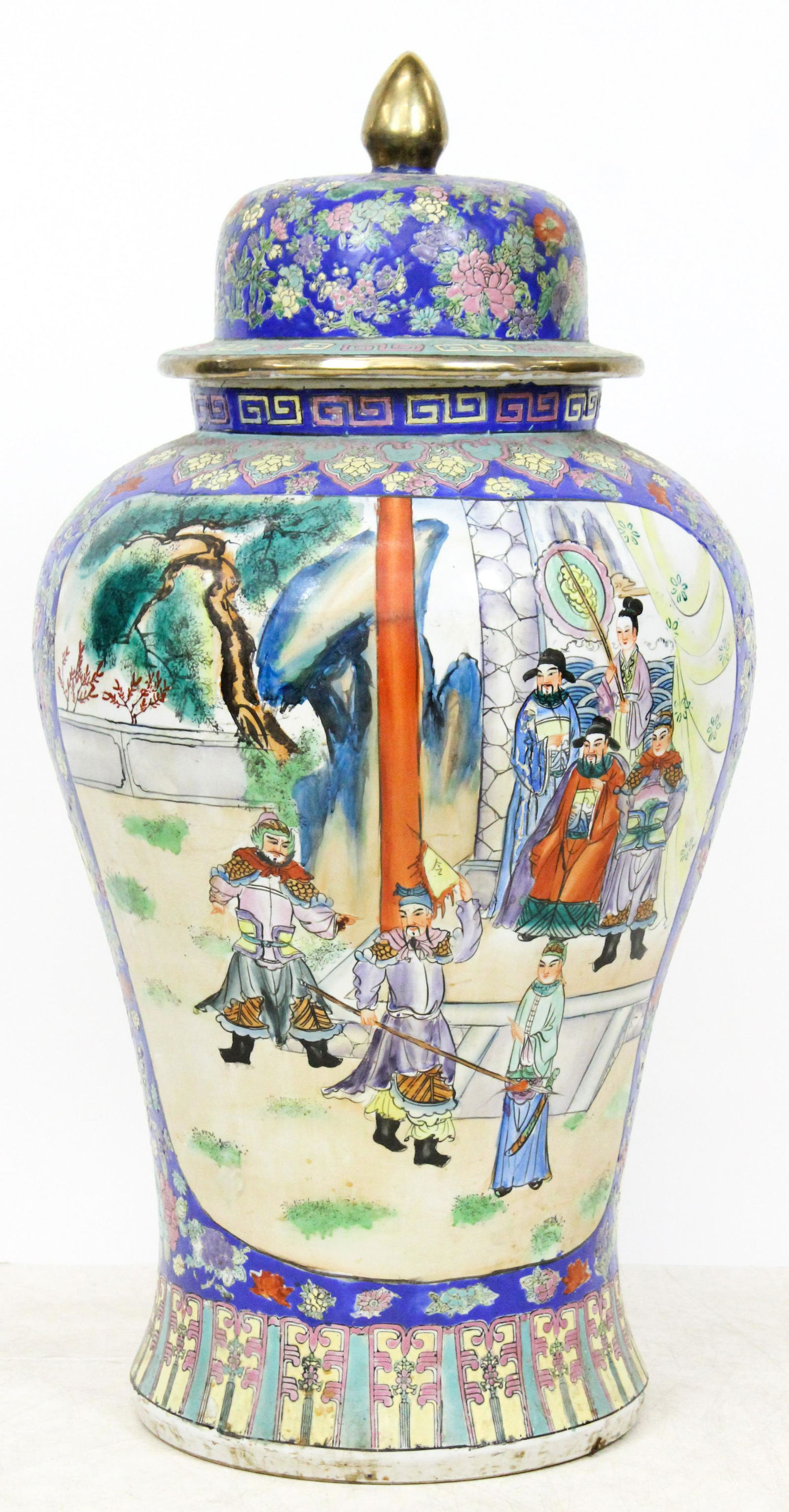 Monumental Chinese Porcelain Covered Urn (1 of 9)