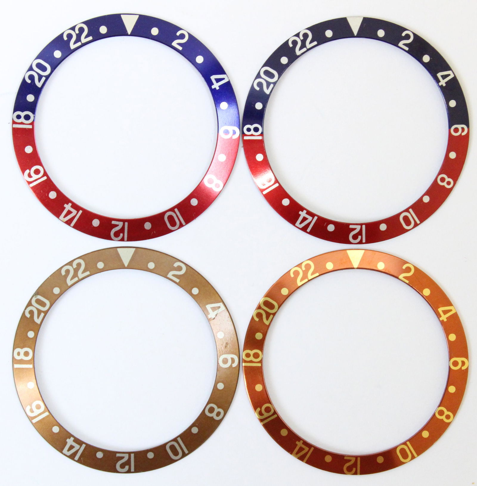 Four Vintage Rolex Bezels (1 of 2)