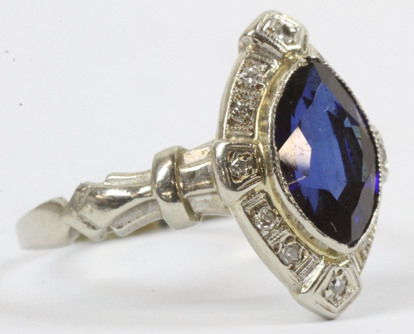 14k, Sapphire, & Diamond Ring (1 of 2)