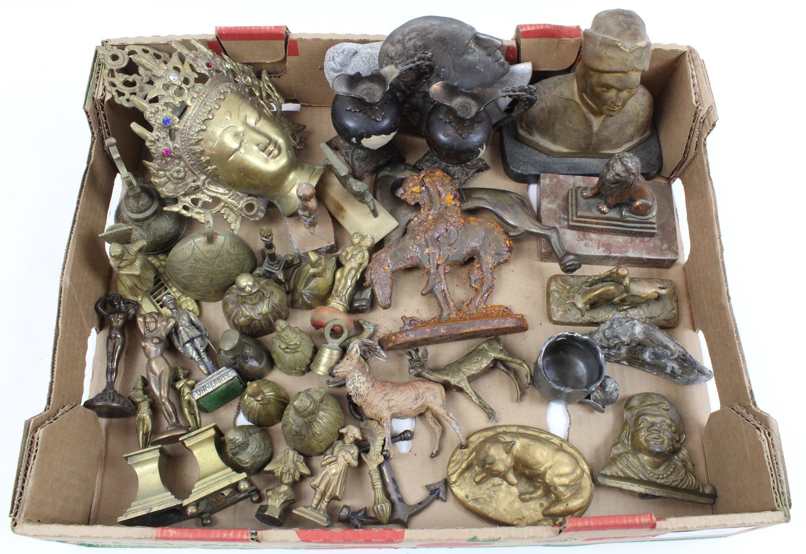 Lot of Cast Metal Sculptures and Figures (1 of 3)