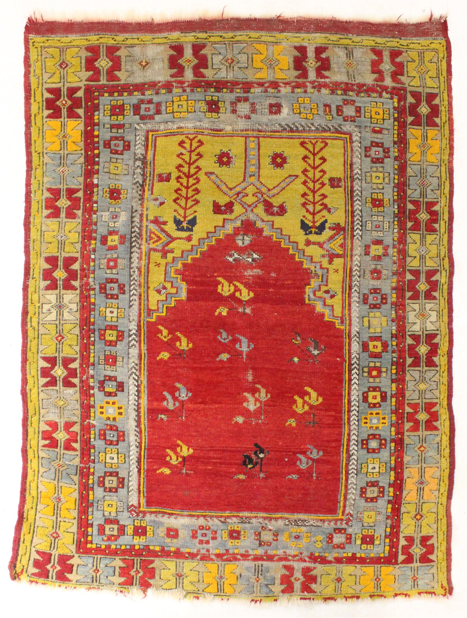 Early 20th c Caucasian Prayer Rug (1 of 3)