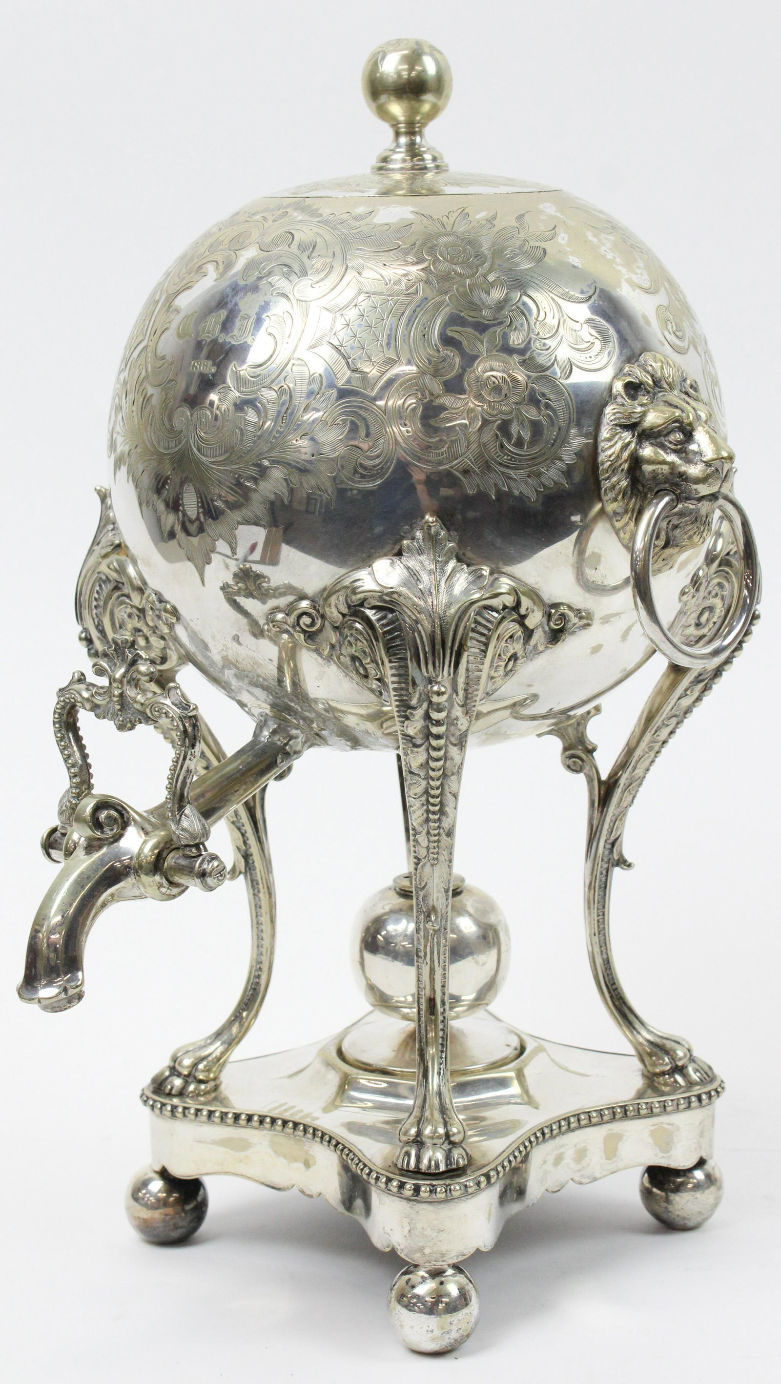 19th c. James Dixon Silver Plate Hot Water Urn (1 of 5)