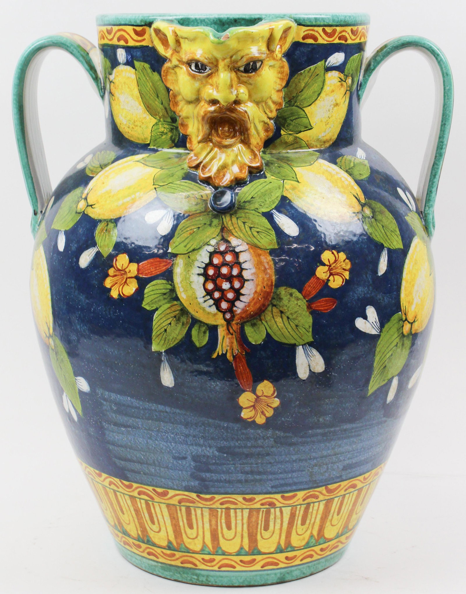 Italian Faience Pottery Limoncello Urn (1 of 7)
