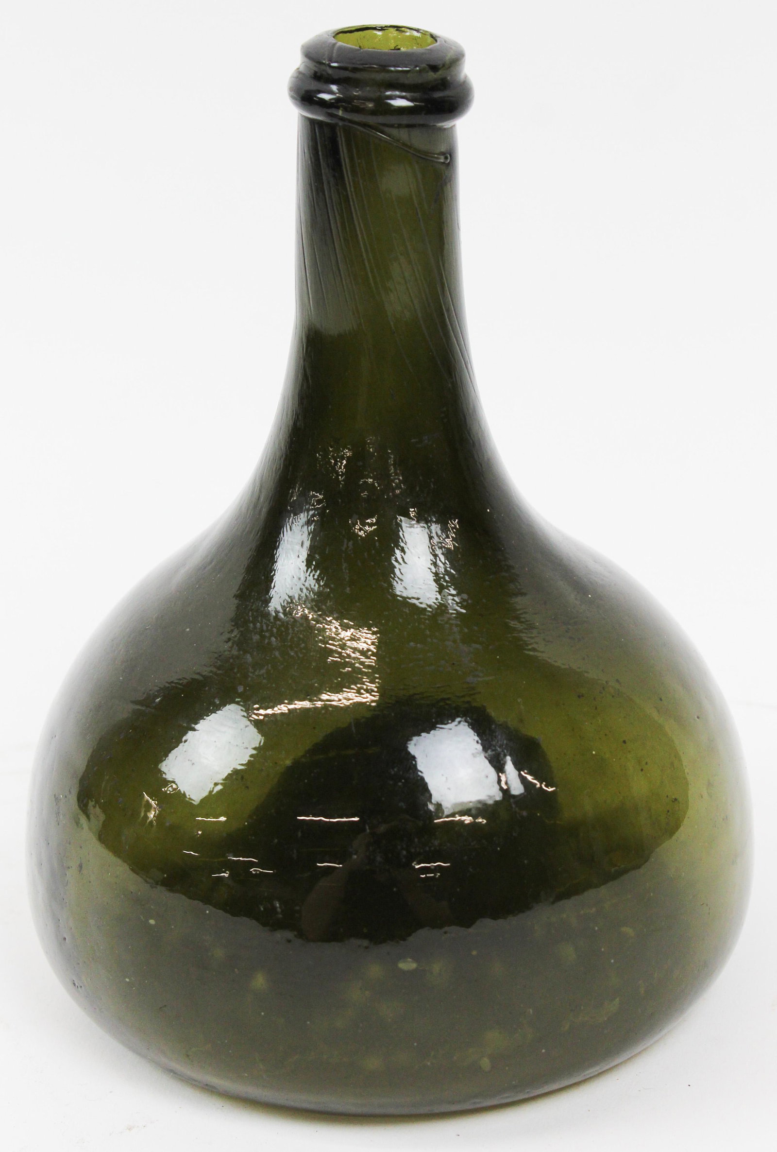 Early Hand-Blown Dutch Onion Bottle (1 of 5)