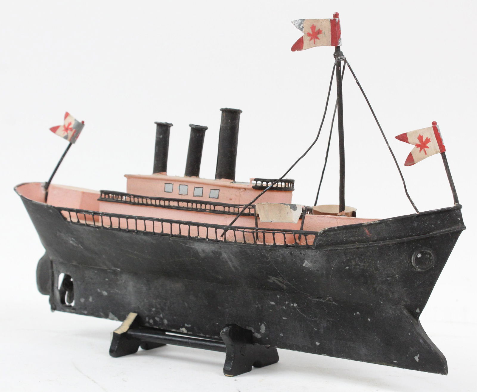 19th c Tin Toy Ship (1 of 6)
