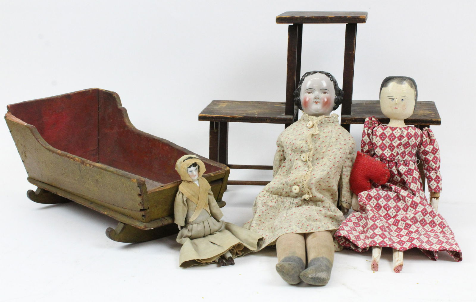 19th c Dolls, Doll Cradle (1 of 4)