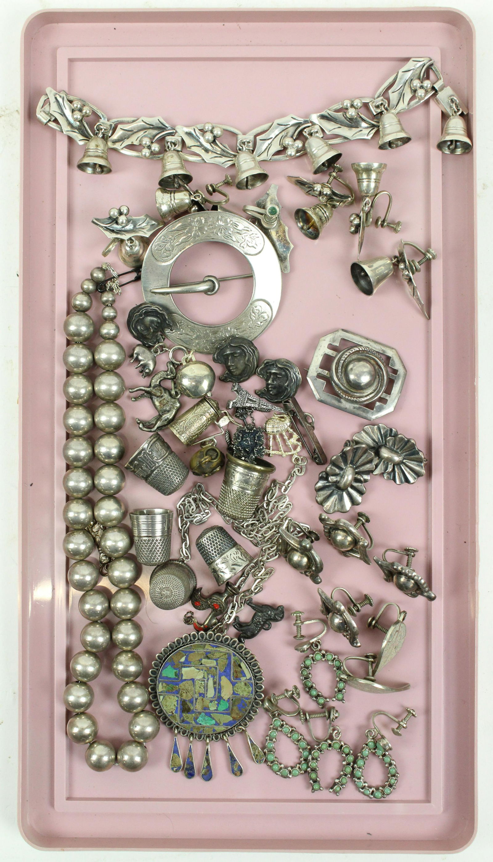 Sterling Silver Jewelry, Thimbles, Charms (1 of 4)