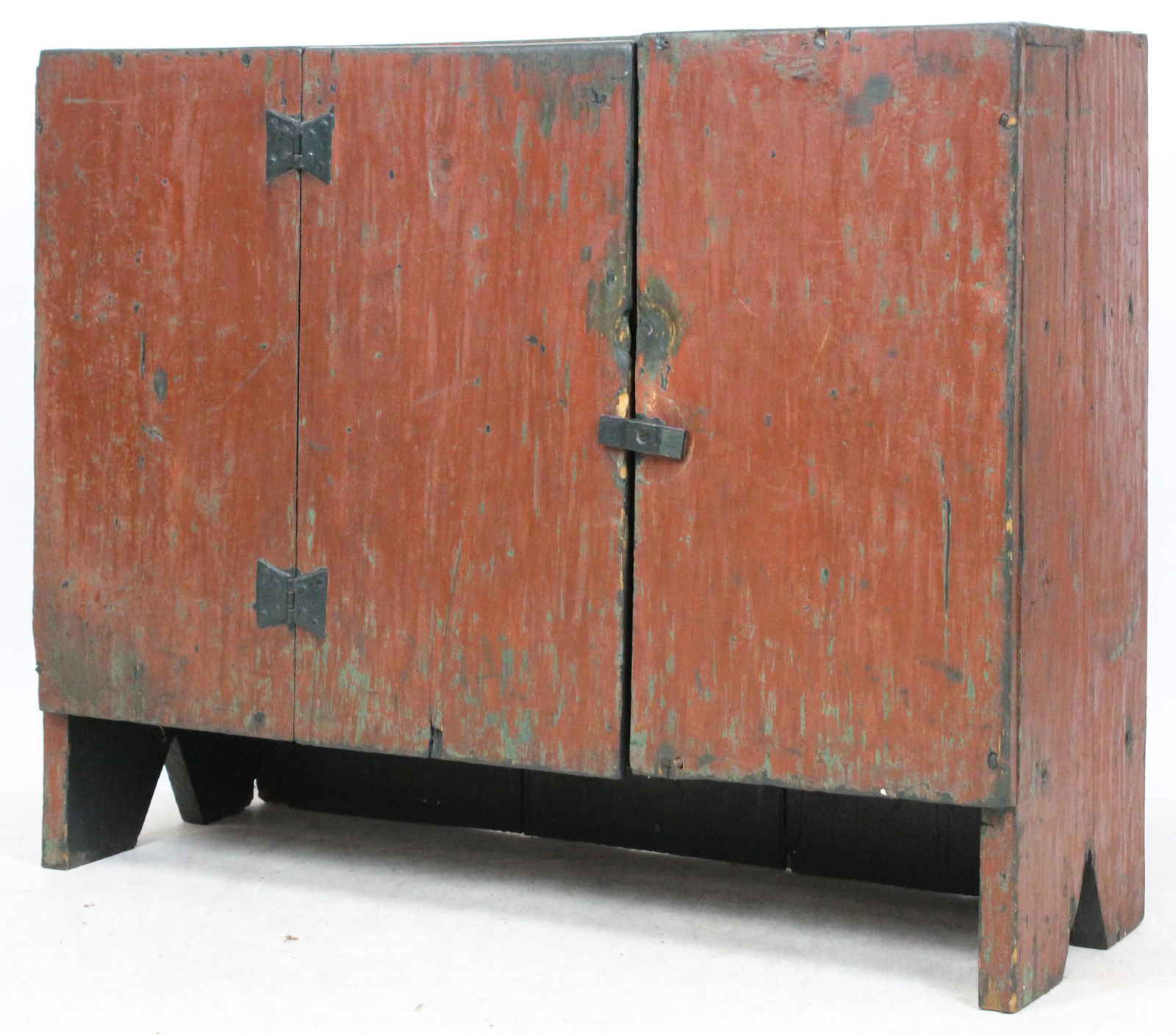 19th Red Low Work Cupboard (1 of 4)