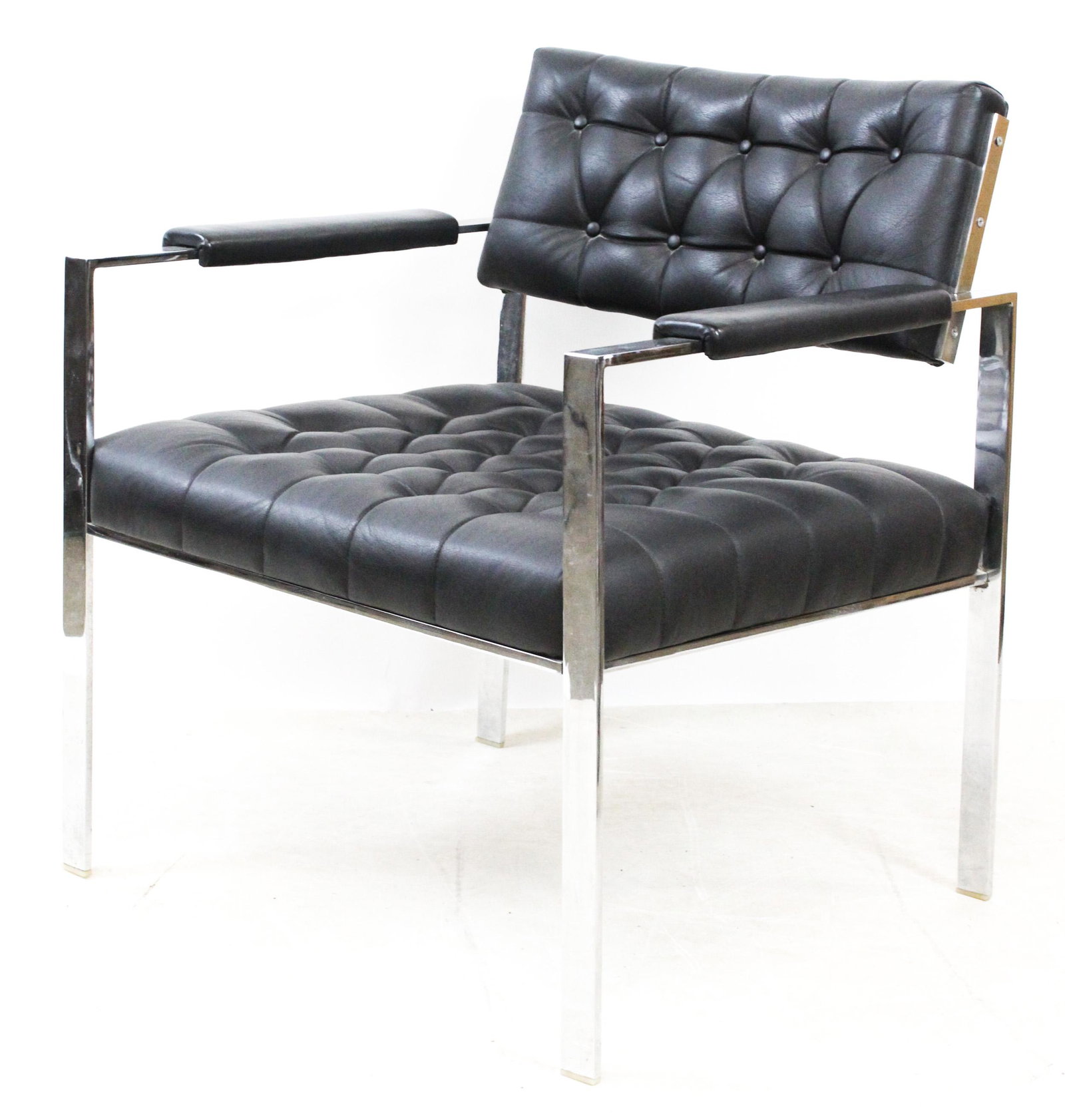 Milo Baughman Style Arm Chair (1 of 4)