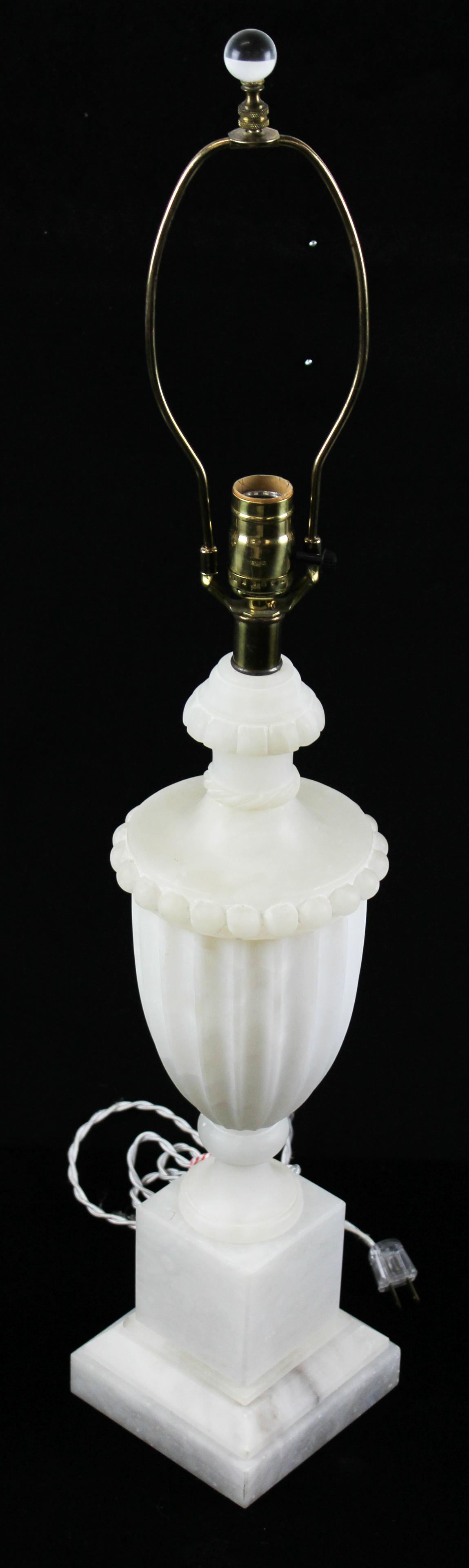 White Marble Column Table Lamp (1 of 3)