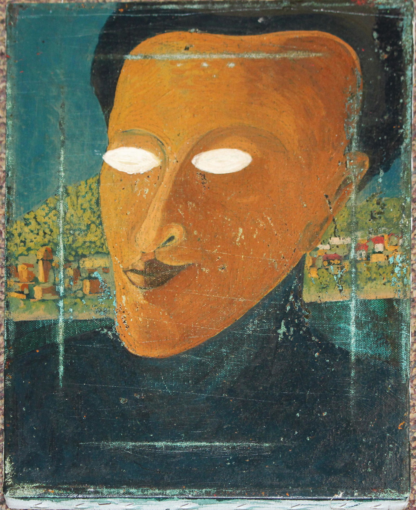 Claude Vedel (FR 20th c ) Portrait (1 of 2)
