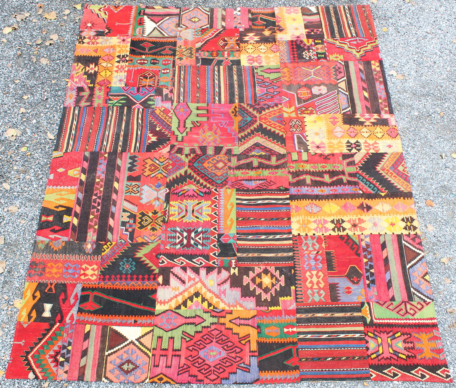 Patchwork Kilim Room Size Carpet (1 of 6)