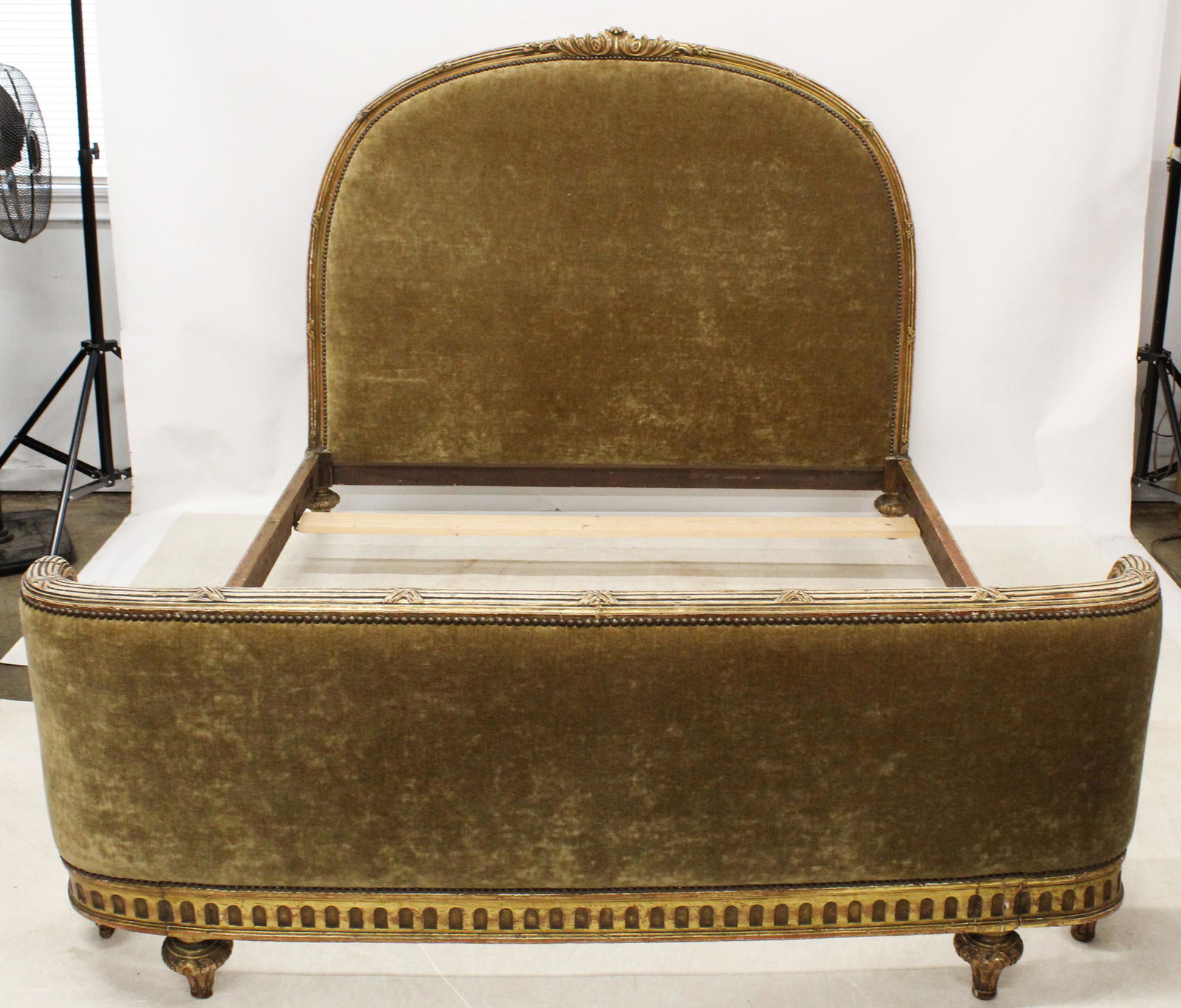 20th c French Carved Giltwood Bed (1 of 5)