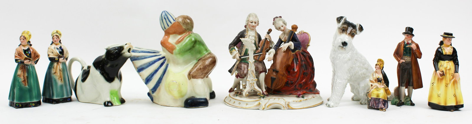 Group of European Porcelain, Pottery Figurines (1 of 8)