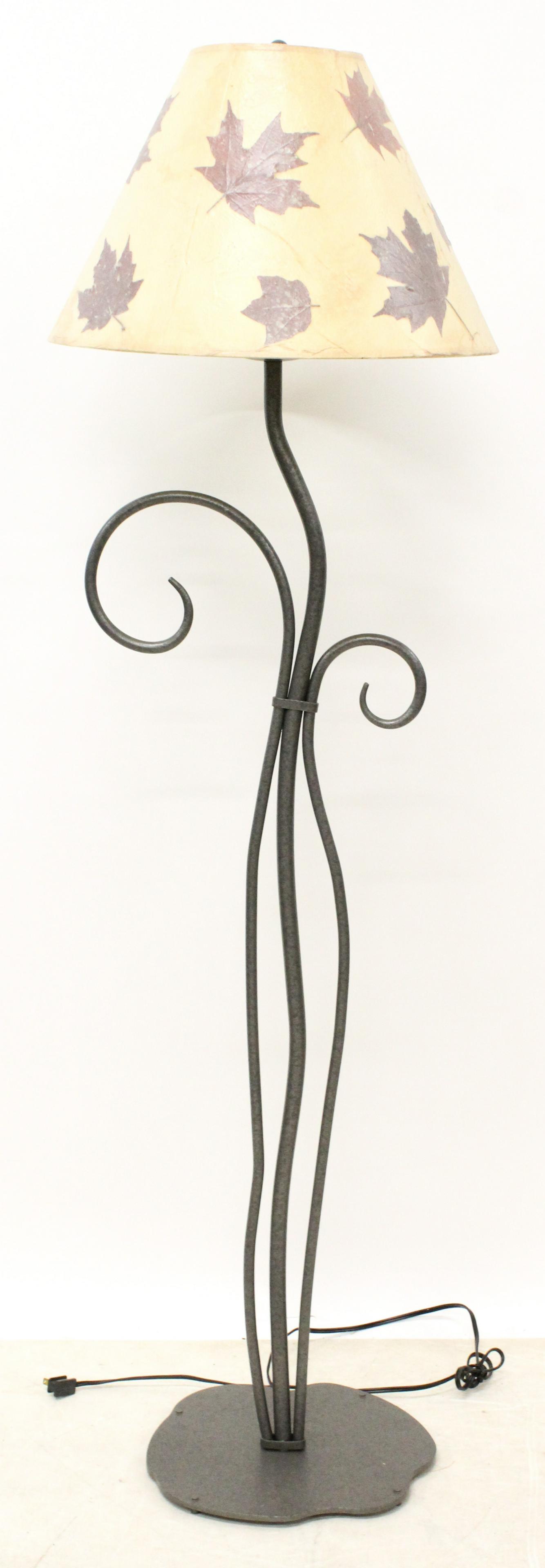 Modern Wrought Iron Floor Lamp (1 of 3)