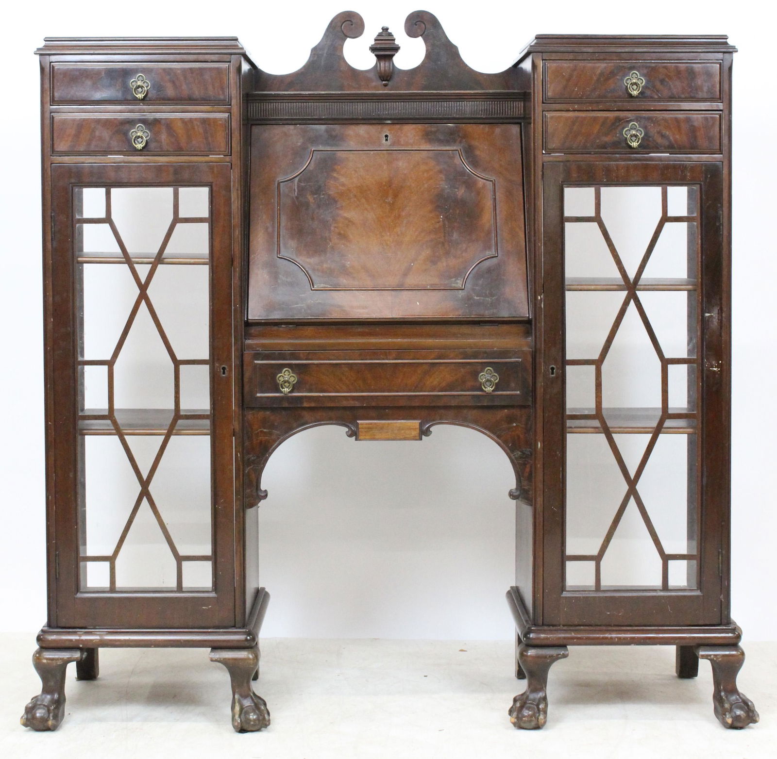 Mid 20th c Custom Mahogany bookcase (1 of 4)