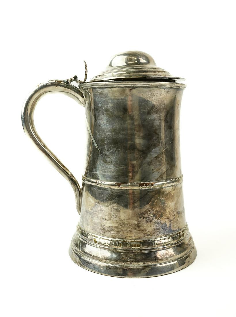 19th c. Sheffield Plate Tankard Mug (1 of 4)