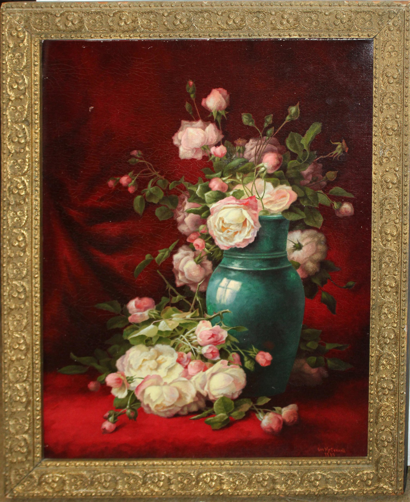 George McConnell (Am 1852-1929)Floral Still Life (1 of 4)