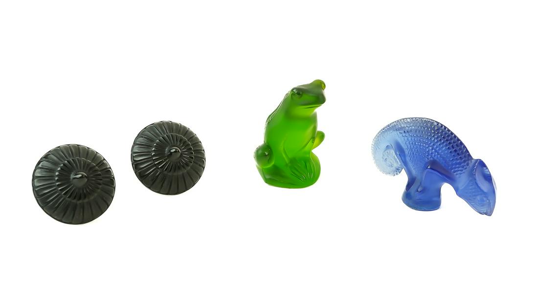 4 Lalique French Crystal Art Glass Objects (1 of 2)