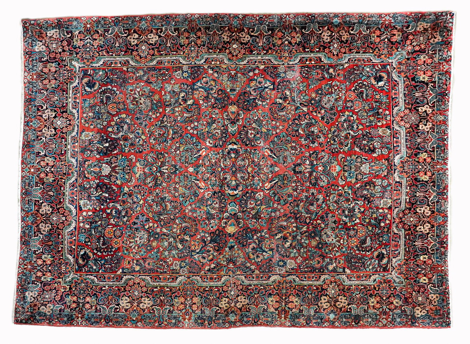 Early 20th c Sarouk Main Carpet (1 of 2)