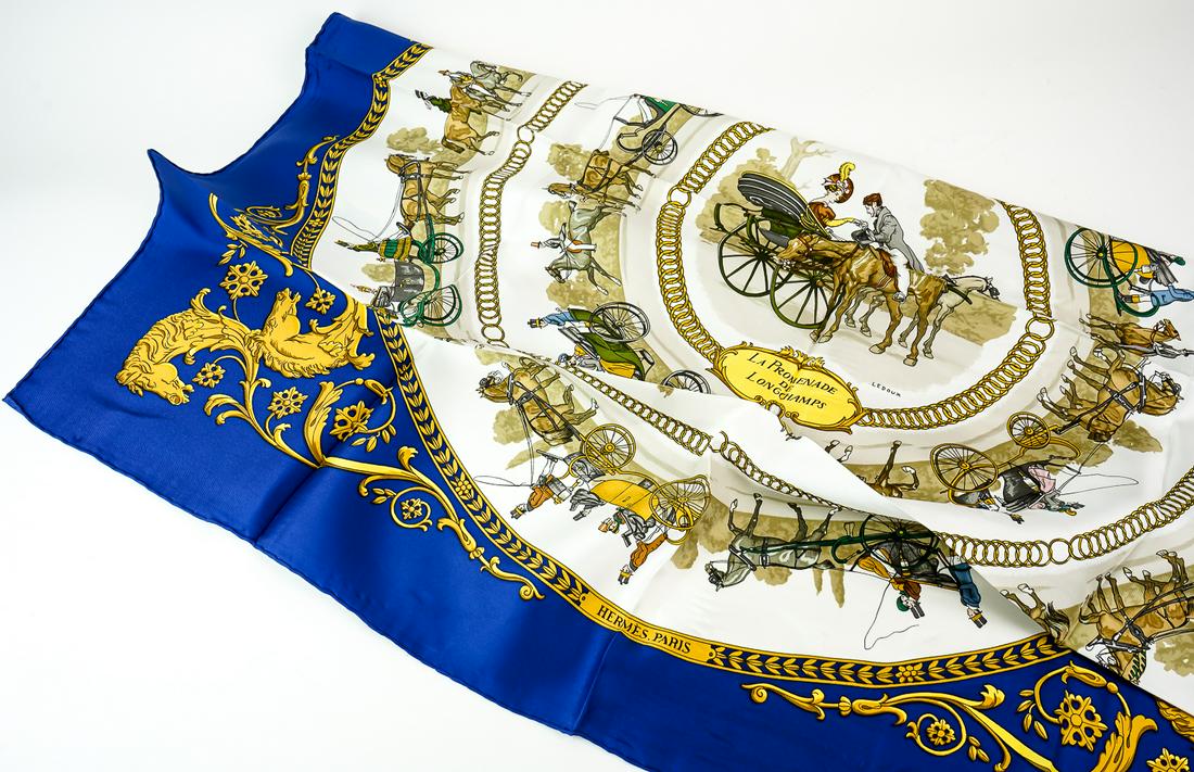 Hermes Silk Scarf in Original Box (1 of 2)