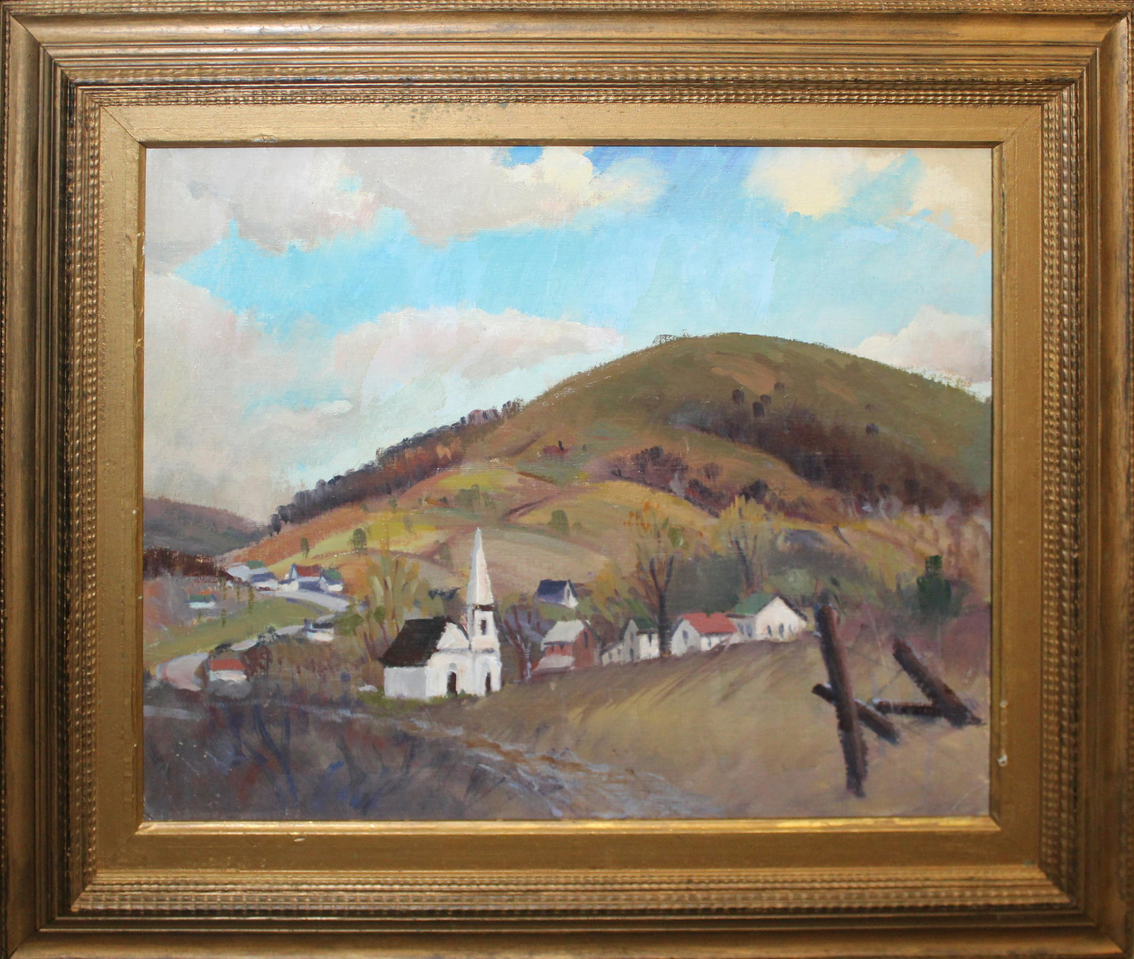 Early 20th c Vermont School Landscape (1 of 3)
