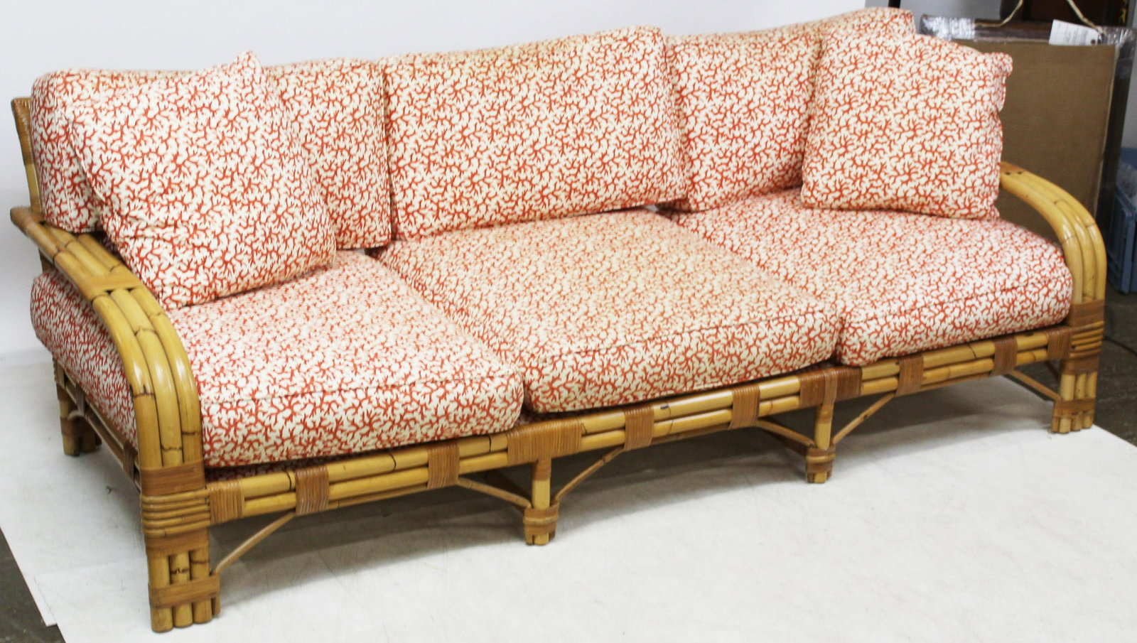 Ca 1950 Bamboo Beach House Sofa (1 of 3)