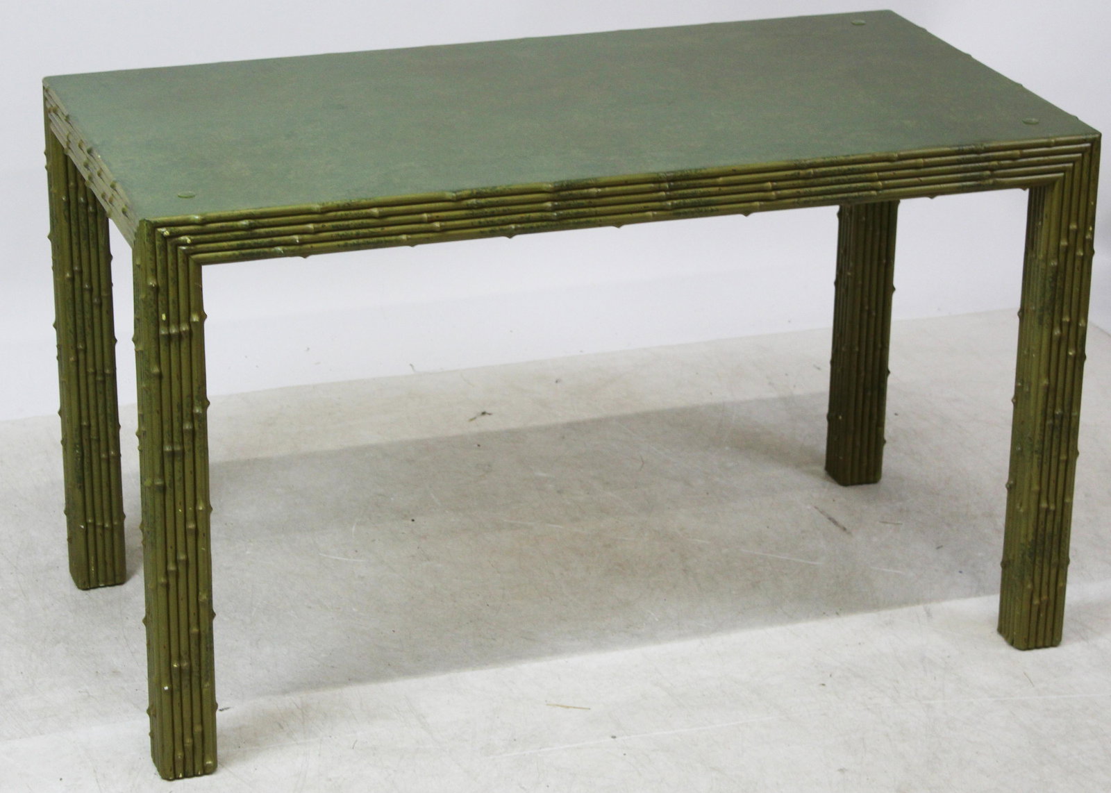Ca 1970 Faux Bamboo Patio Table (1 of 4)
