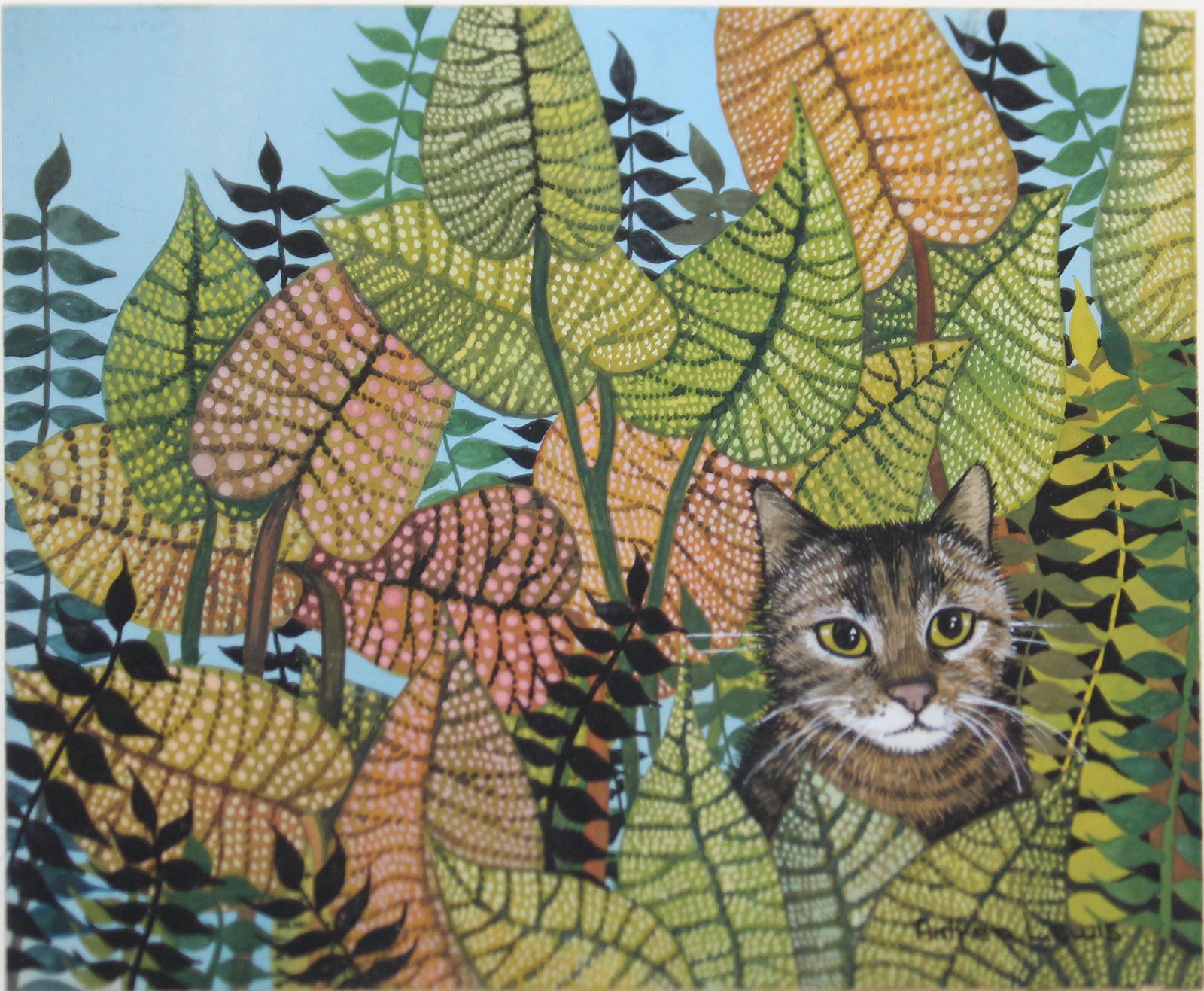 Anthea Lewis (AM 20th c ) Jungle Cat (1 of 3)