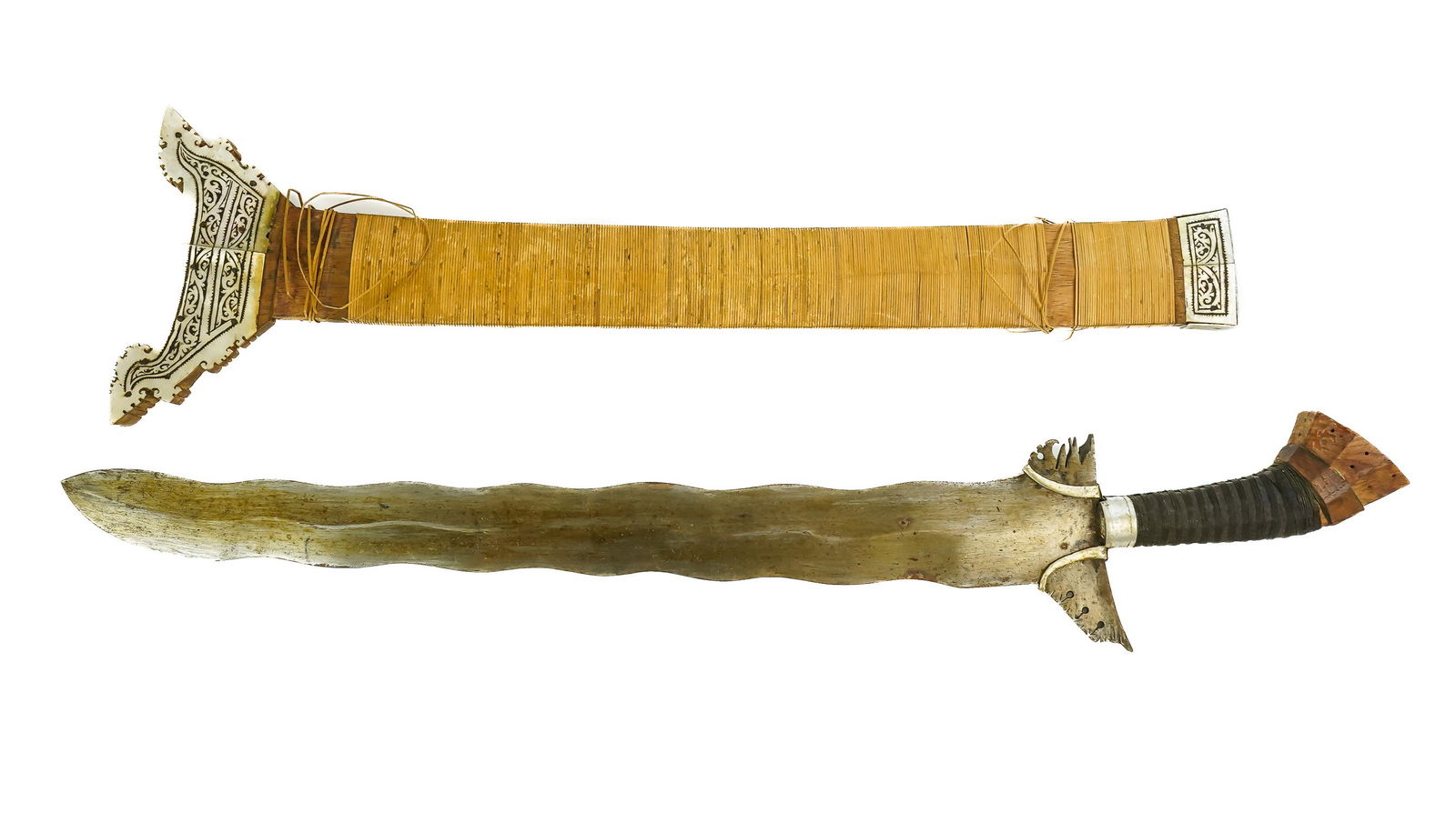 Early 20th c Filipino Kris with Scabbard (1 of 3)