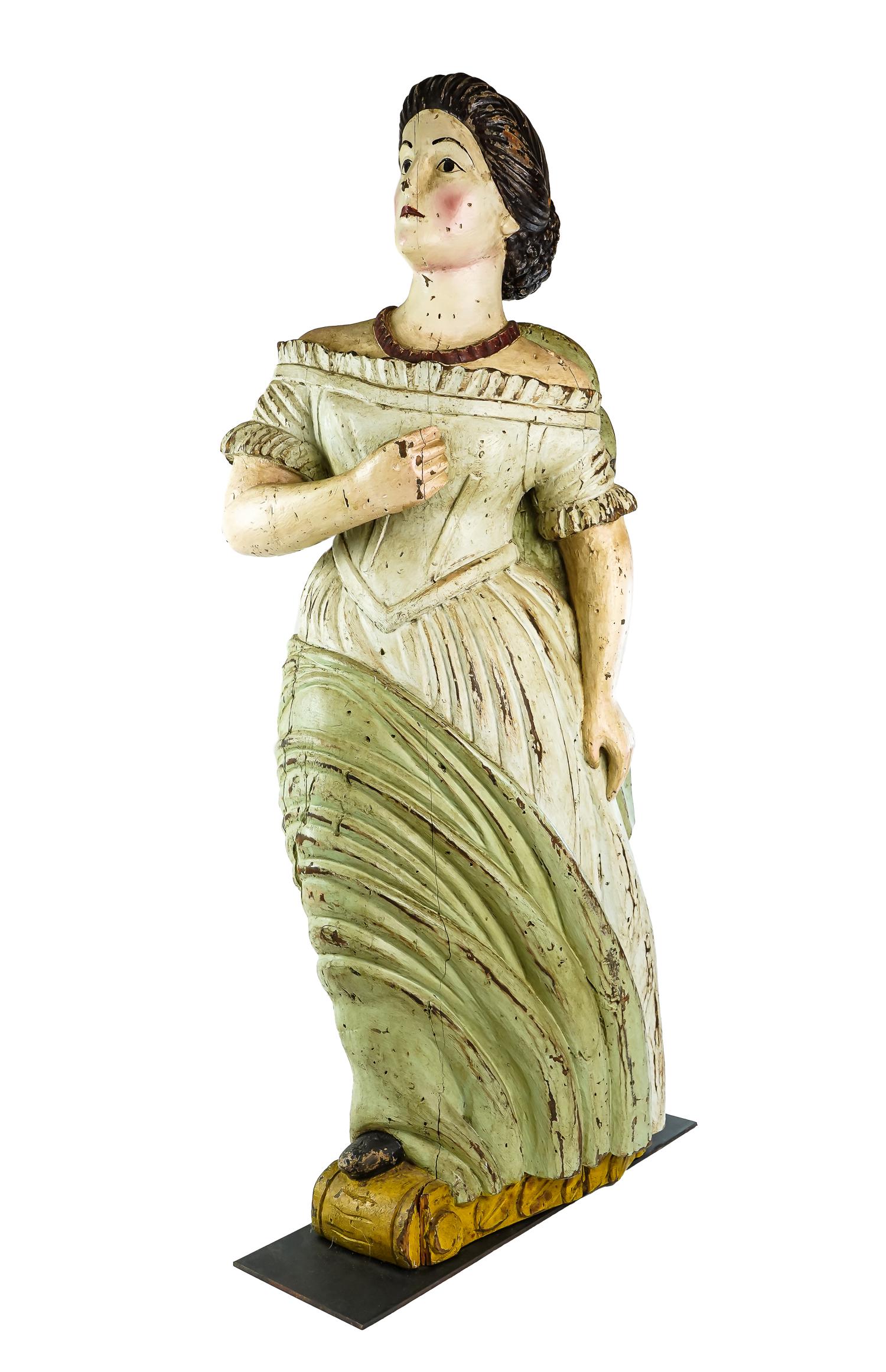 19th c Ship's Figurehead of a Woman (1 of 5)