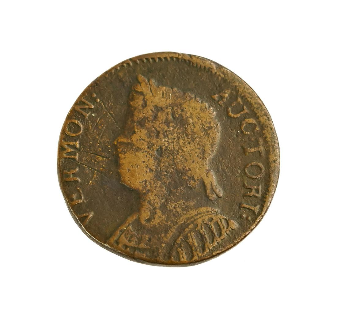 1786 Vermont Auctori Large Cent (1 of 2)