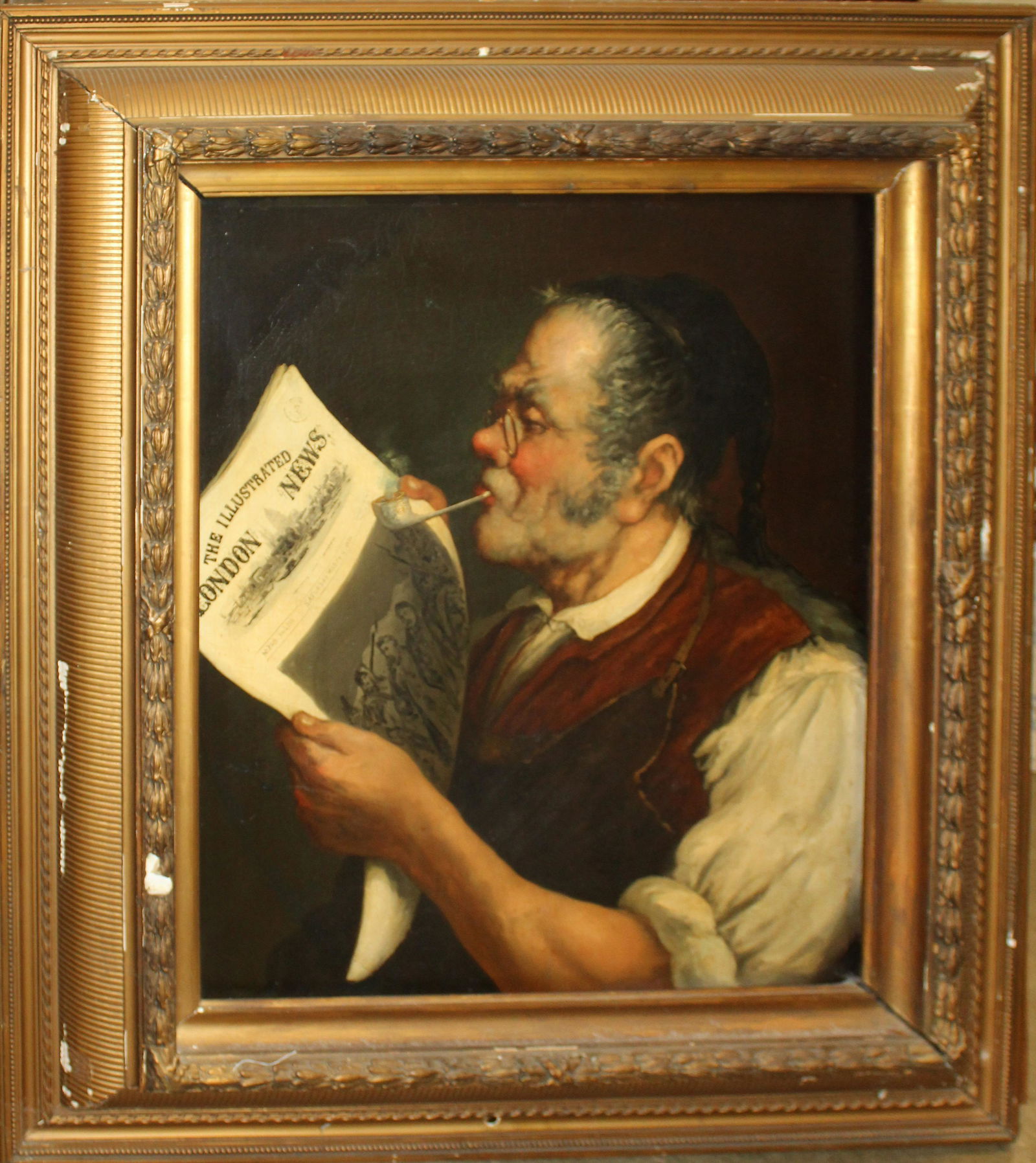 19th c English School Comic Portrait of a man (1 of 4)