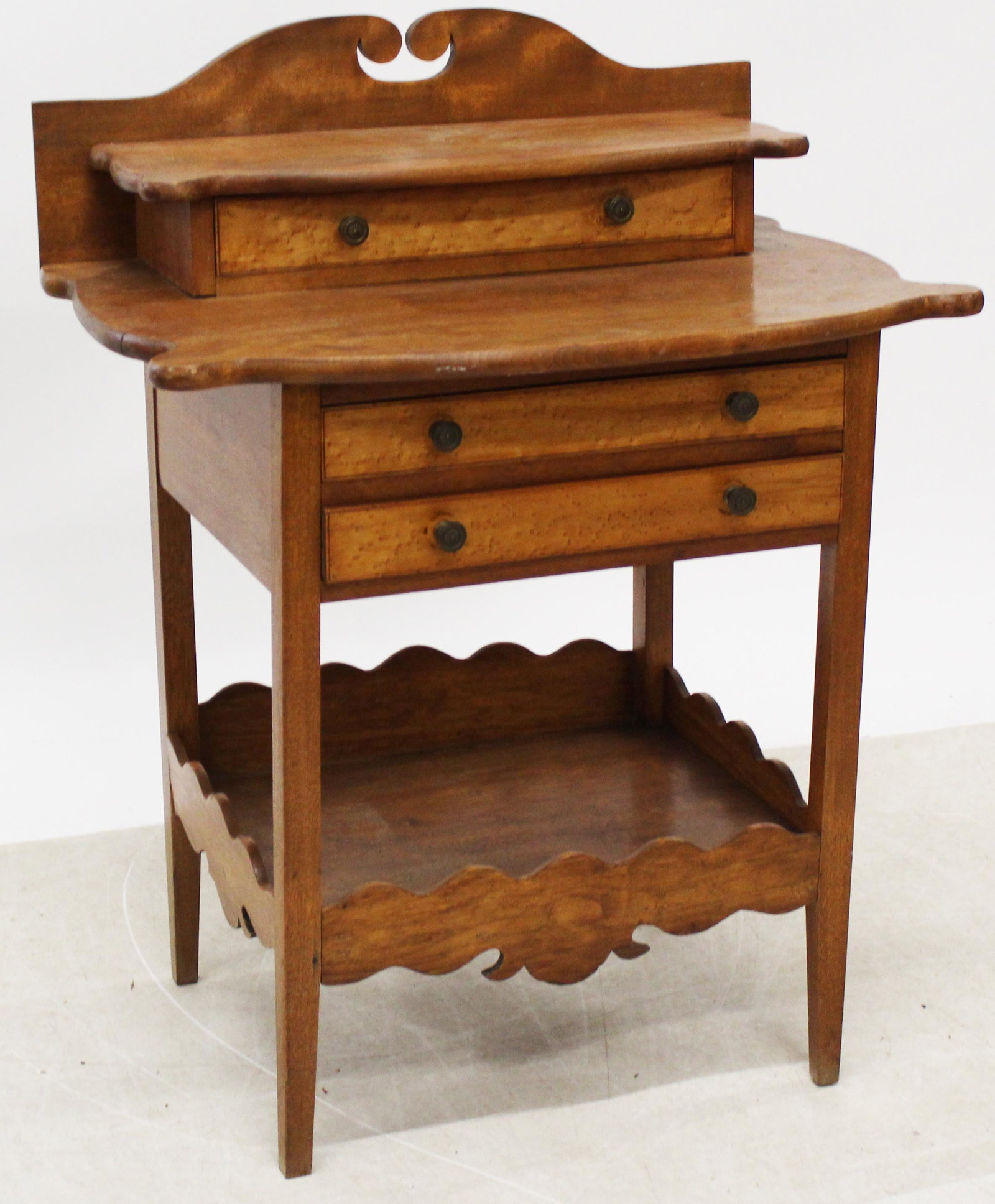 19th c Vermont Birch and Maple Washstand (1 of 4)