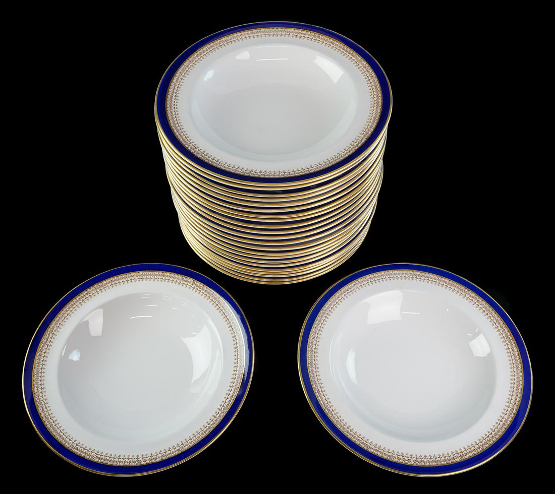 24 Royal Worcester Cobalt Band Soup Bowls Jan 21, 2022 Merrill's