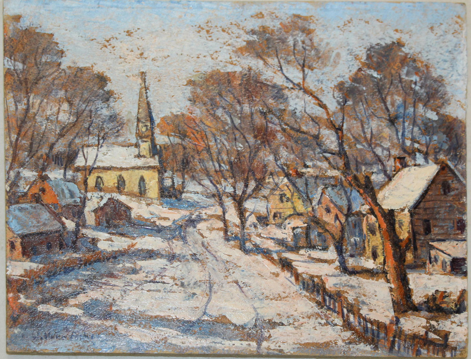 William Fisher (VT 1890-1985) Winter Landscape (1 of 2)