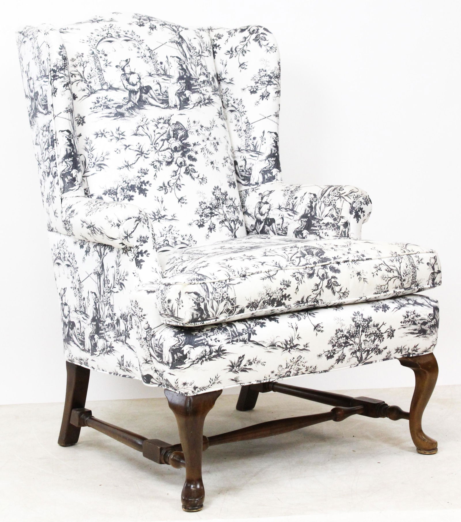 Queen Anne Style Wingchair (1 of 5)