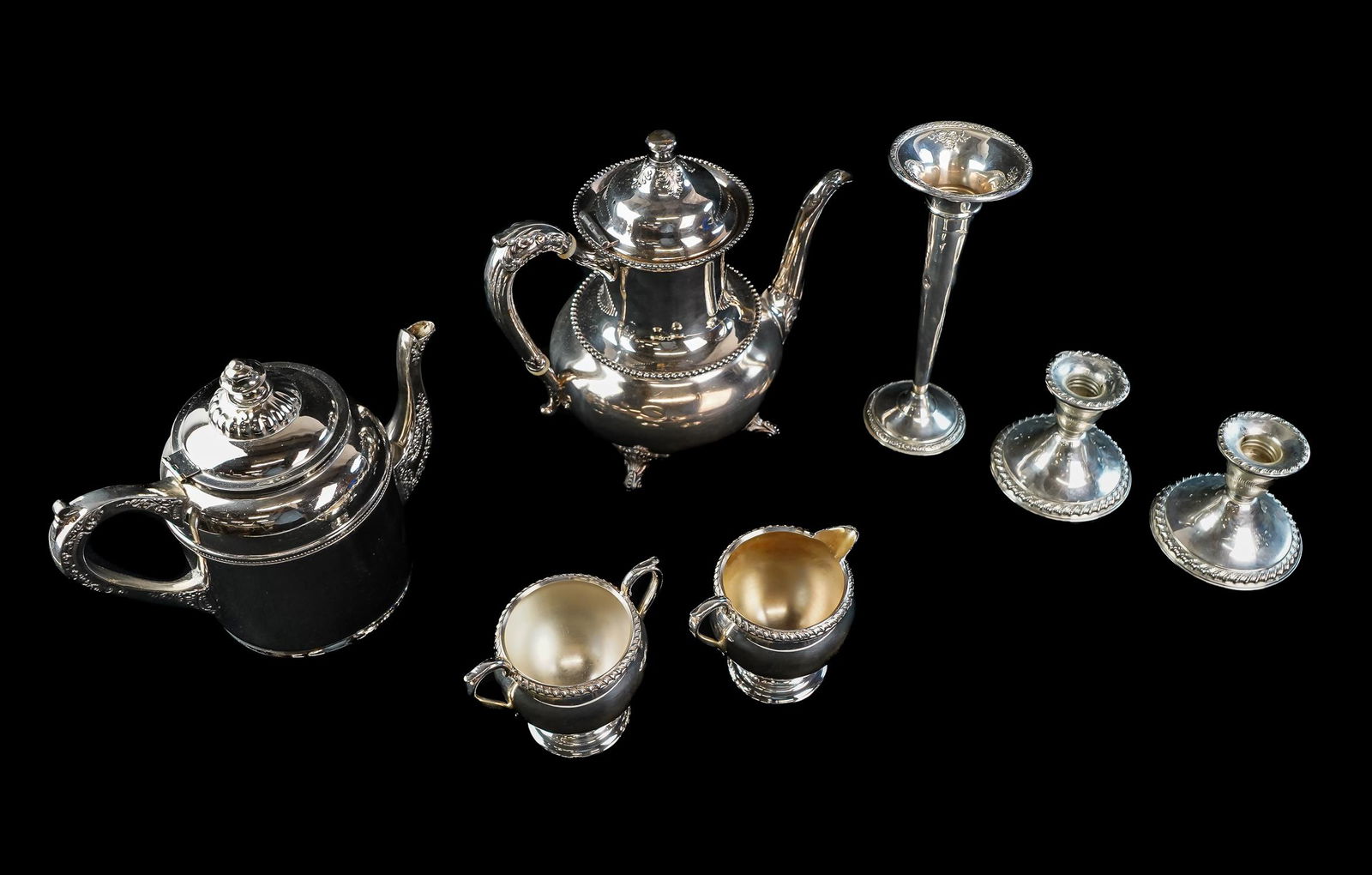 Group of Sterling and Silver-plated Hollowware (1 of 2)