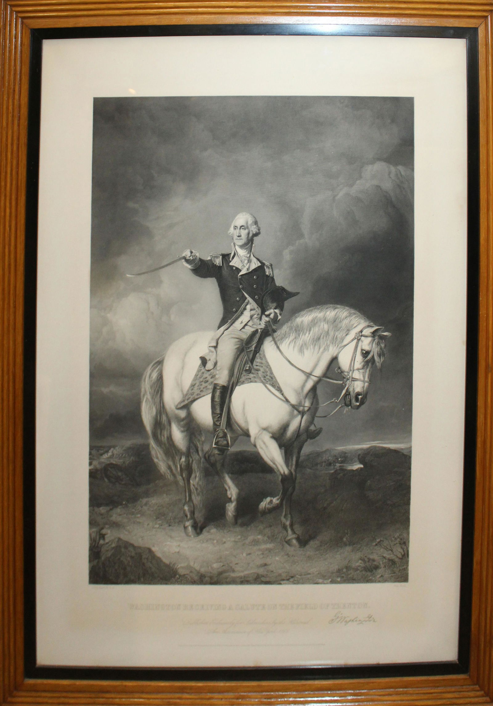 Washington Receiving a Salute at Trenton (1 of 3)