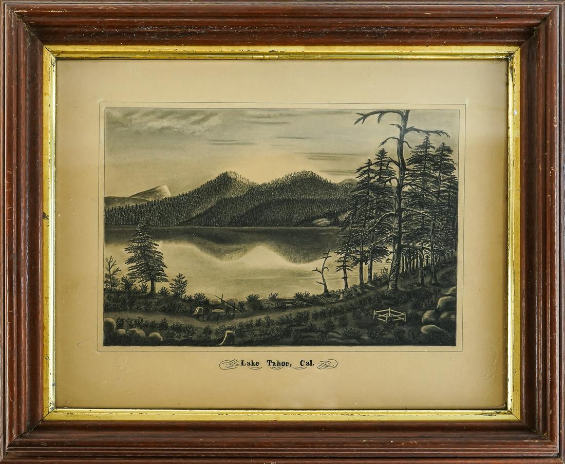 19th c Lake Tahoe, California Sketch (1 of 2)