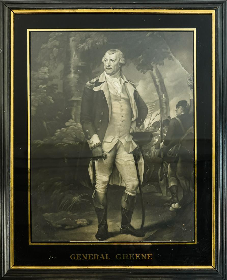 General Greene Eglomise Framed Engraving (1 of 2)