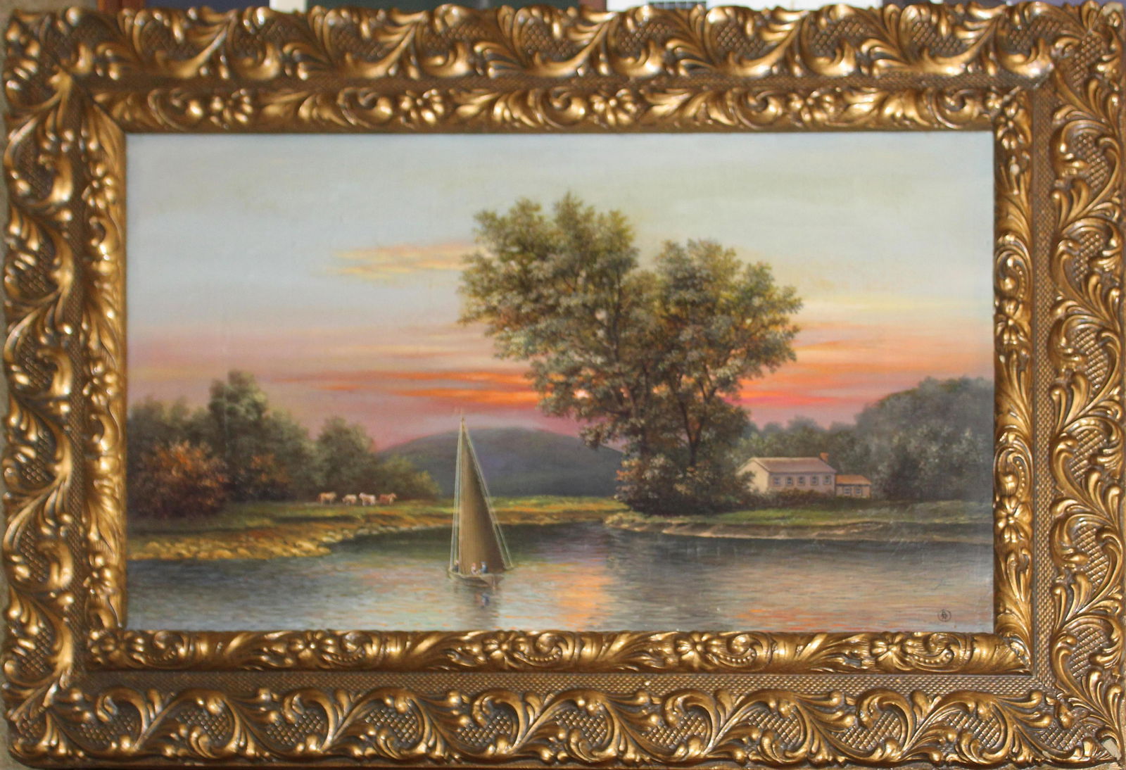 Albert Nemethy (Am) Orange Lake Oil on Canvas (1 of 5)