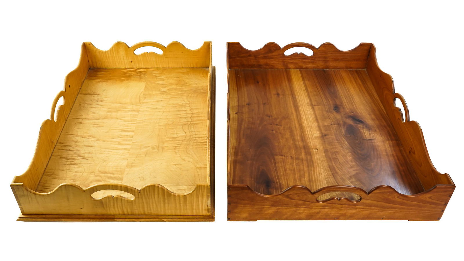 Two Custom Made Queen Anne Style Trays (1 of 5)